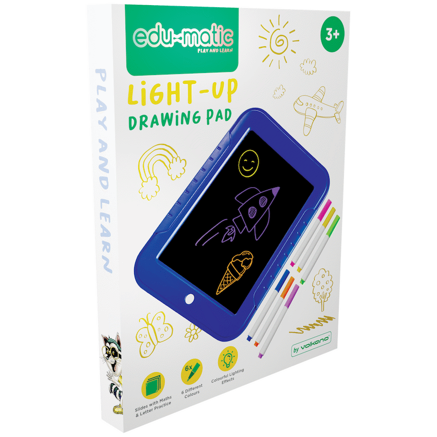 EDU - Light-Up Drawing Pad with 6 Colours and Stencils - Guards On Duty Shop & Security Guards