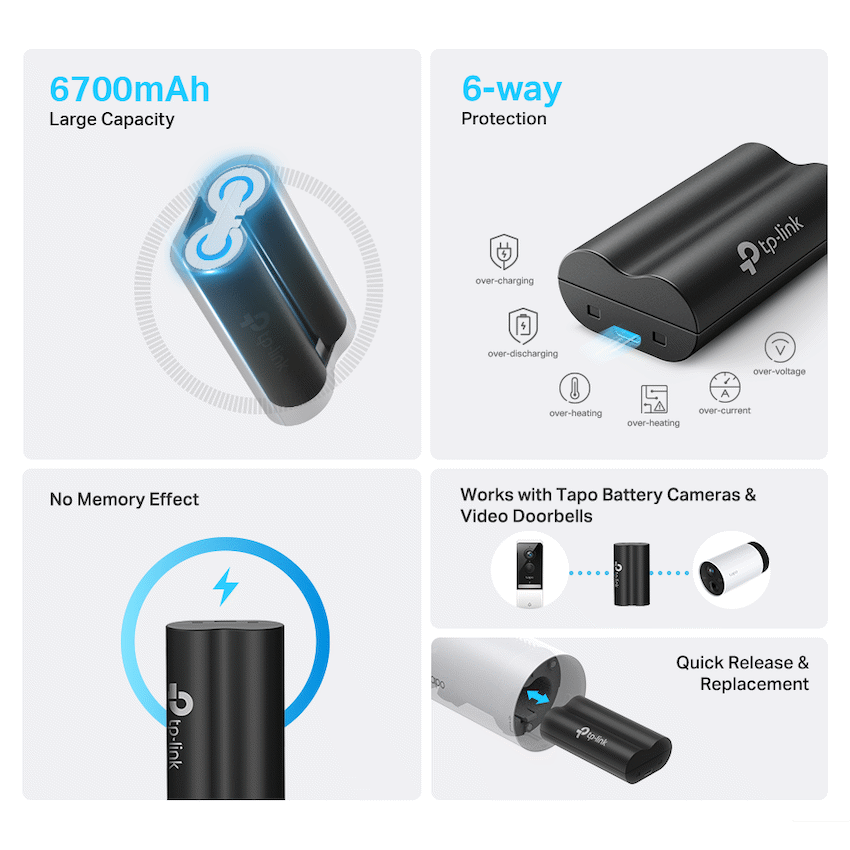 Tapo TP-Link Tapo A100 6700mah Battery Pack