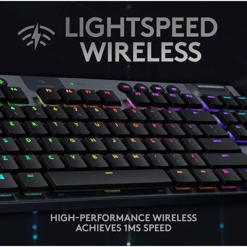 Logitech(R) G915 TKL LIGHTSPEED Wireless RGB Mechanical Gaming Keyboard - GL Tactile - Carbon - Guards On Duty Shop & Security Guards