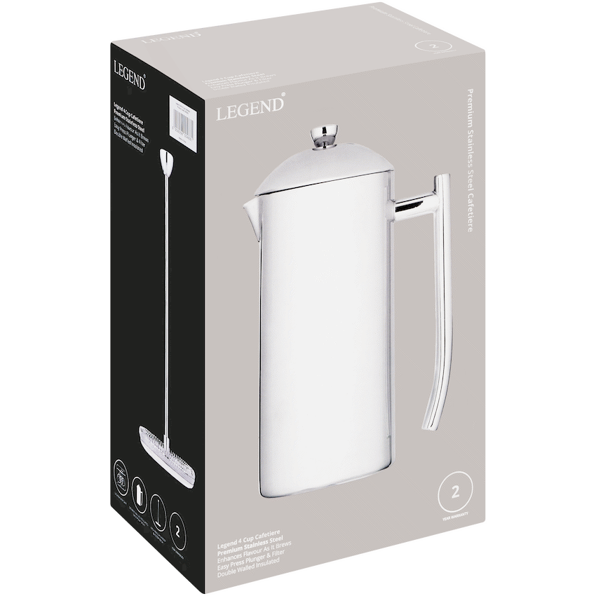 Legend Stainless steel 4 cup cafetiere