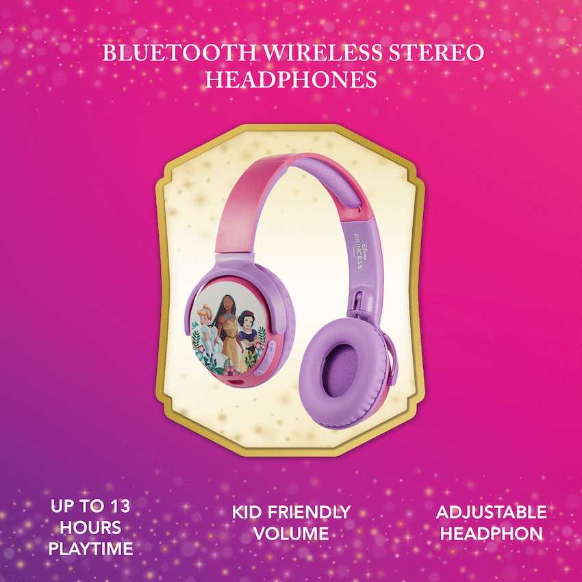 Disney Princess Bluetooth Wireless Stereo Headphones - Guards On Duty Shop & Security Guards