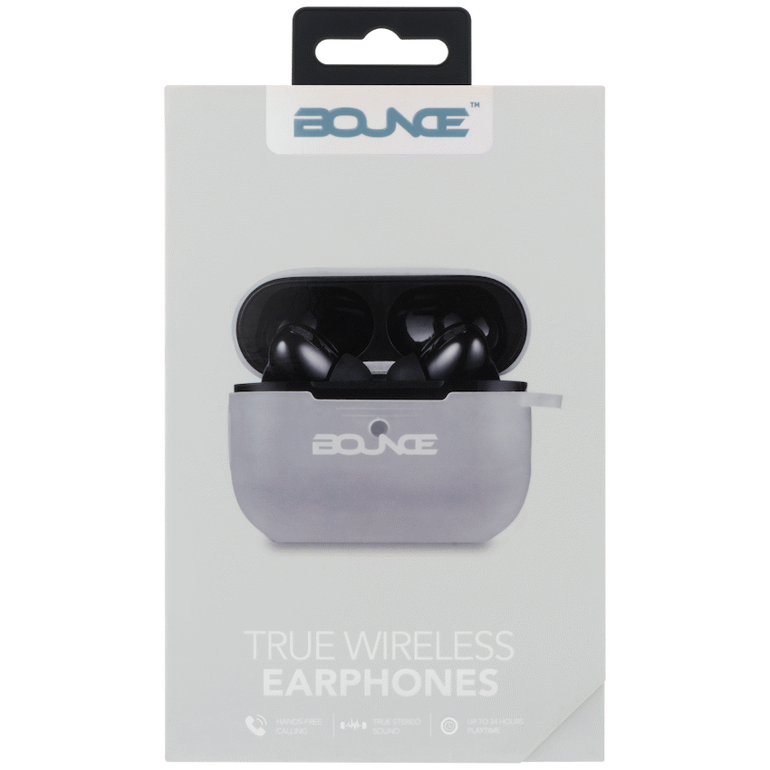 Bounce Clef X True Wireless Earphones + Silicone Accessories - Black