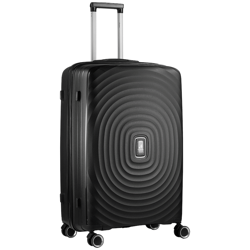 Travelwize Ripple PP 4-Wheel Spinner 55cm Luggage - Black