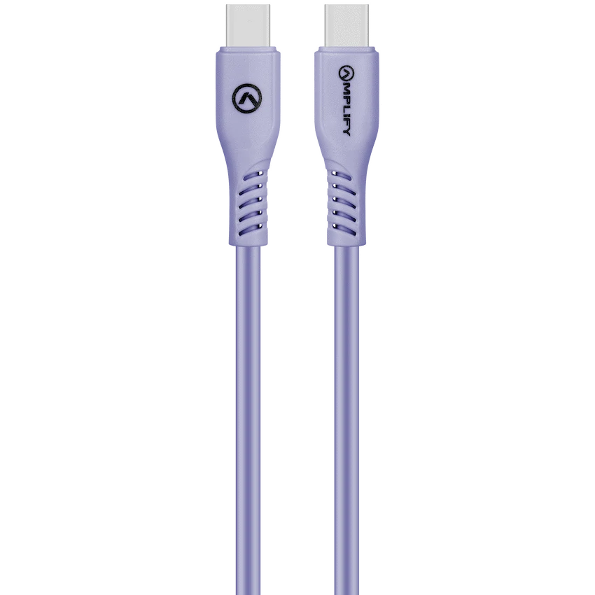 Amplify CoreCharge 1.2m USB-C to USB-C Cable - Lavender - Guards On Duty Shop & Security Guards