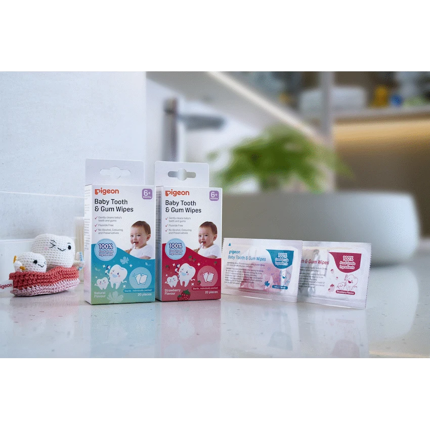 Pigeon Baby Tooth & Gum Wipes - Natural (20 Pcs)