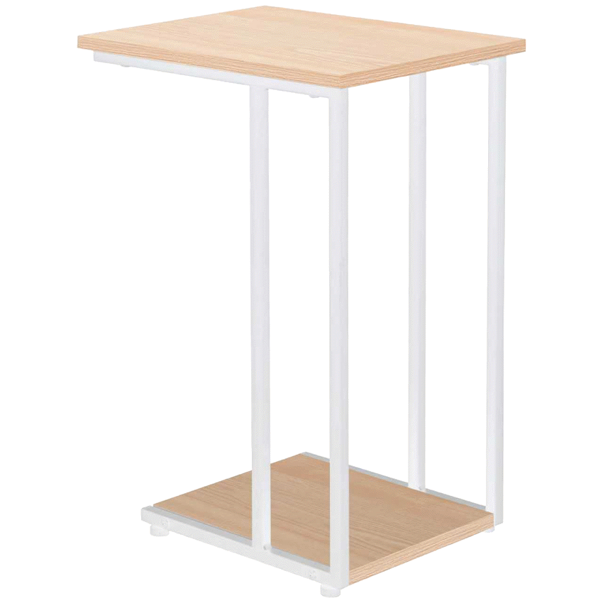 Everfurn Sofa Side Table - Oak and White - Guards On Duty Shop & Security Guards