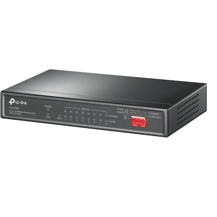 TL-SF1009P 9-Port 10/100Mbps Desktop Switch with 8-Port PoE+