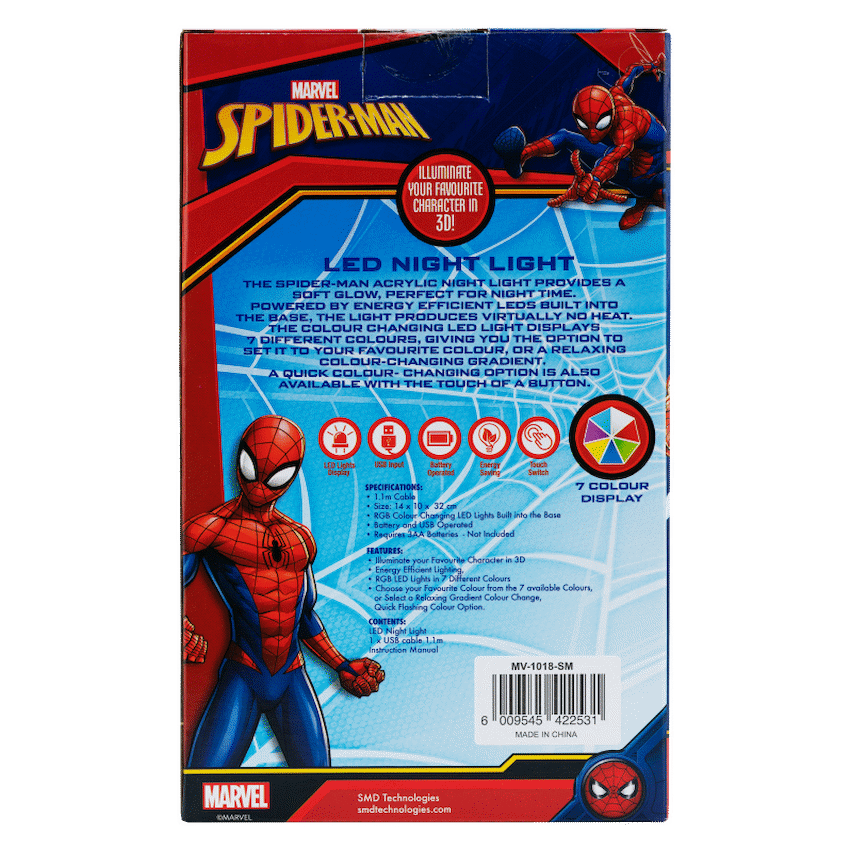 Marvel LED Night Light - Spider-Man