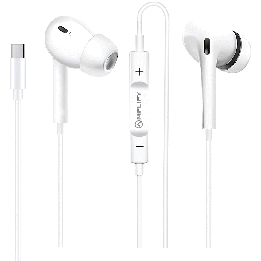 Amplify Soundlink  Type-C Earphone - White - Guards On Duty Shop & Security Guards