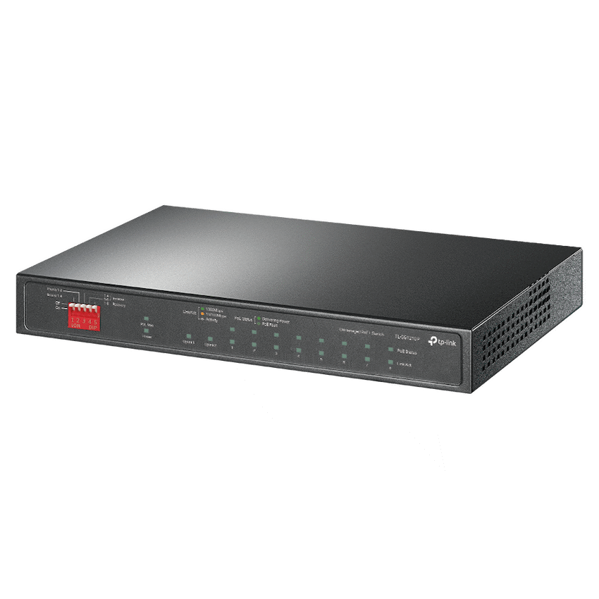TL-SG1210P 10-Port Gigabit Desktop Switch with 8-Port PoE+