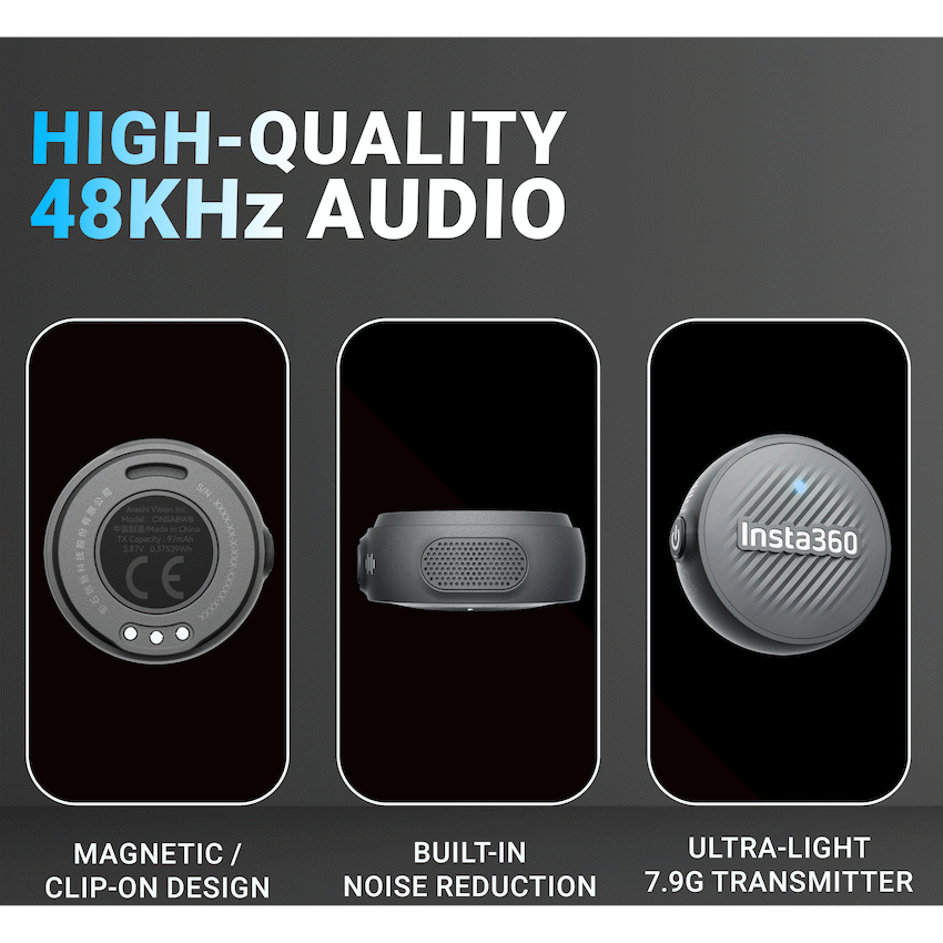 Insta360 Mic Air Transmitter and Receiver for X5
