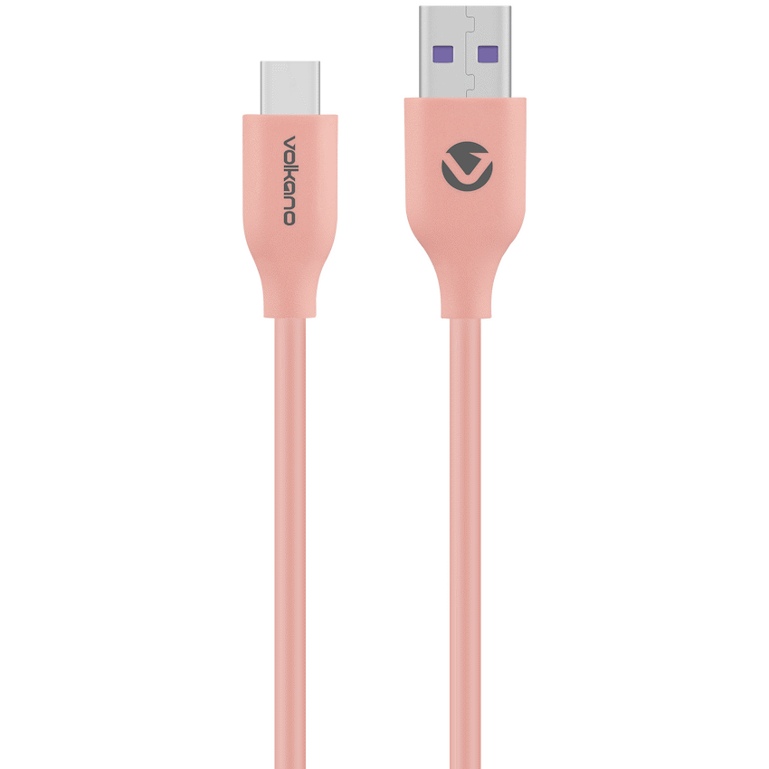 Volkano Flexi Series USB to Type-C 1.5m 30w - Pink