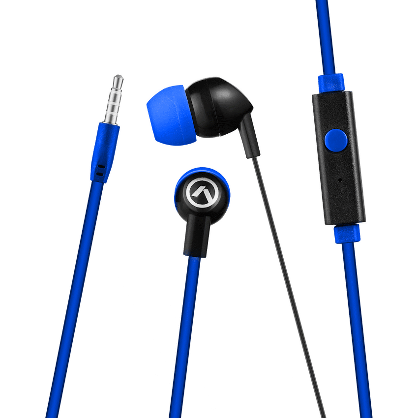 Amplify Vibe Series Earphones with Mic - Black and Blue - Guards On Duty Shop & Security Guards