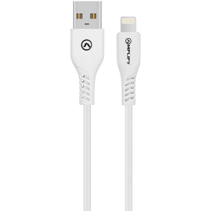 Amplify CoreCharge Series 1.2m Lightning Cable - White - Guards On Duty Shop & Security Guards