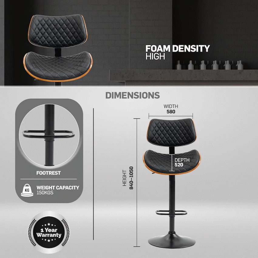 Everfurn Ava Barstool - 2 Pack - Guards On Duty Shop & Security Guards