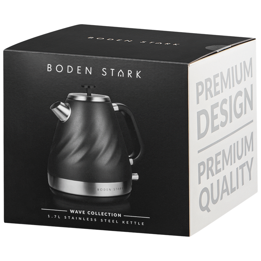 Boden Stark 1.7l Stainless Steel Kettle - Charcoal - Guards On Duty Shop & Security Guards