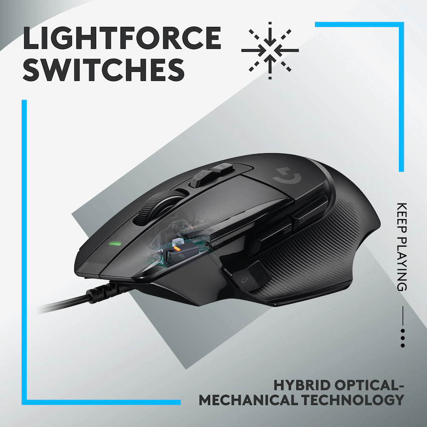 Logitech(R) G502 X Gaming Mouse - Black