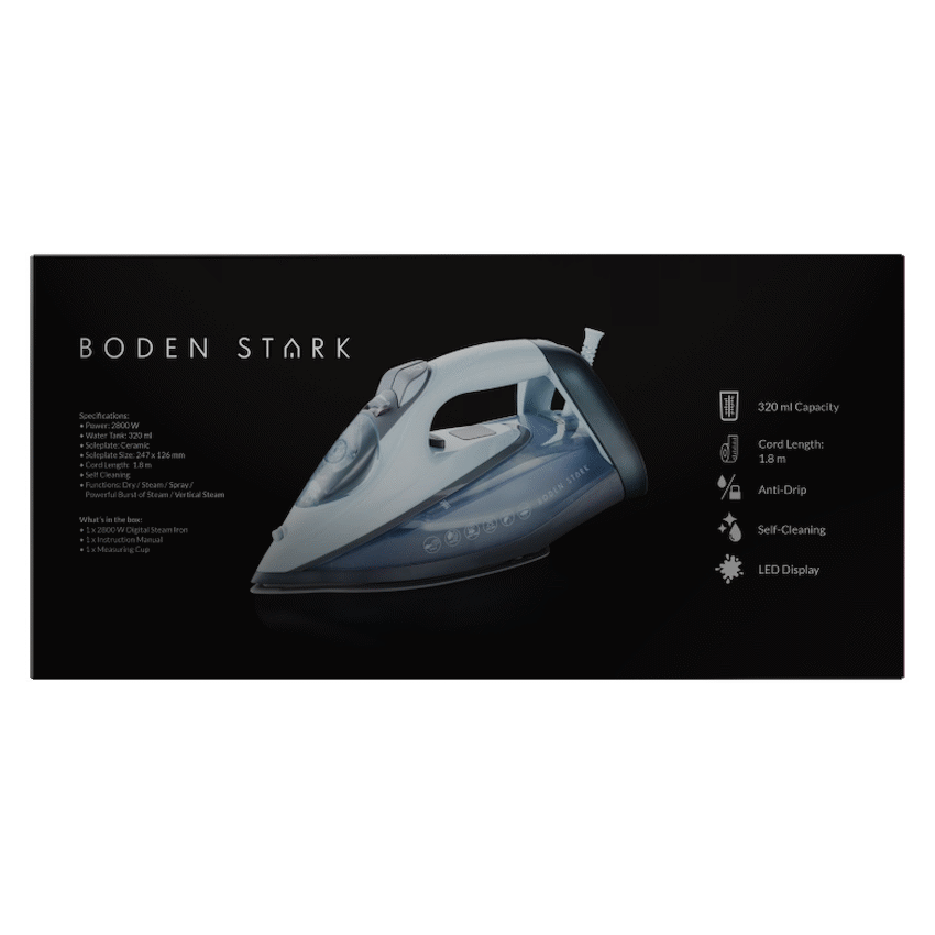 Boden Stark 2800w Digital Steam Iron