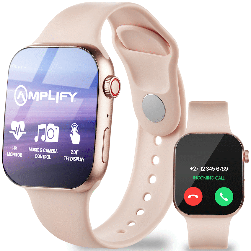 Amplify Challenge Series Square Smartwatch - Gold - Guards On Duty Shop & Security Guards