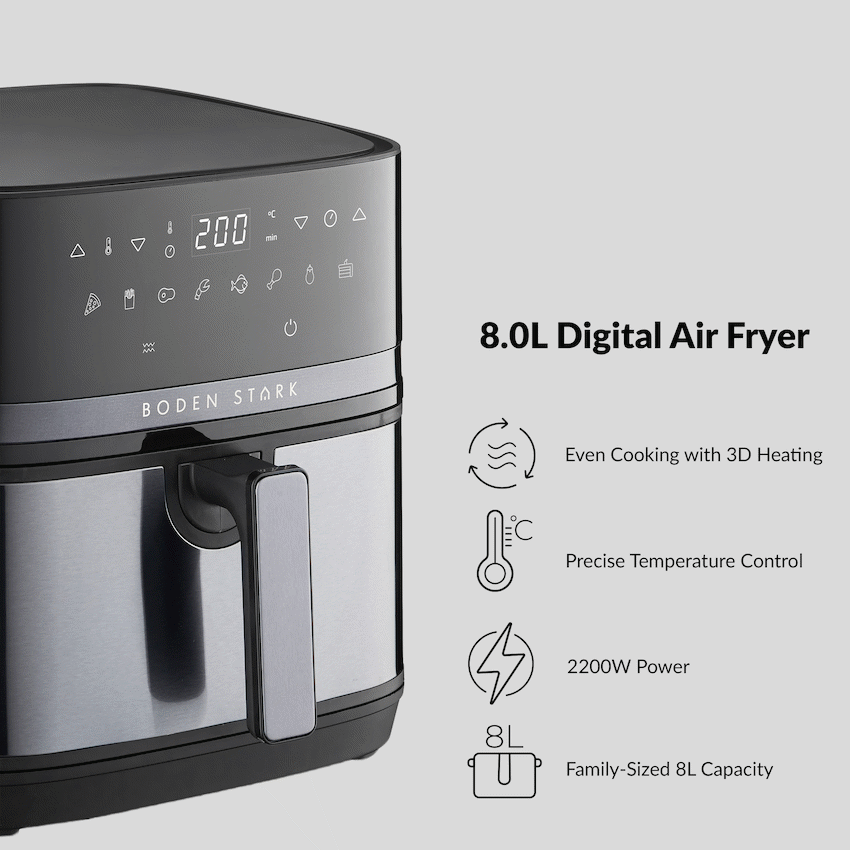 Boden Stark 8.0l Digital Air Fryer