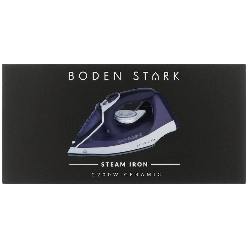 Boden Stark Ceramic Steam Iron - Purple - Guards On Duty Shop & Security Guards