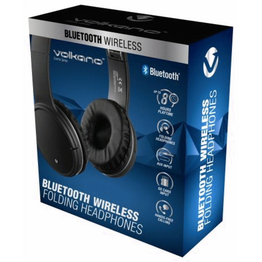 Volkano Cosmic Series Bluetooth Headphones - Black