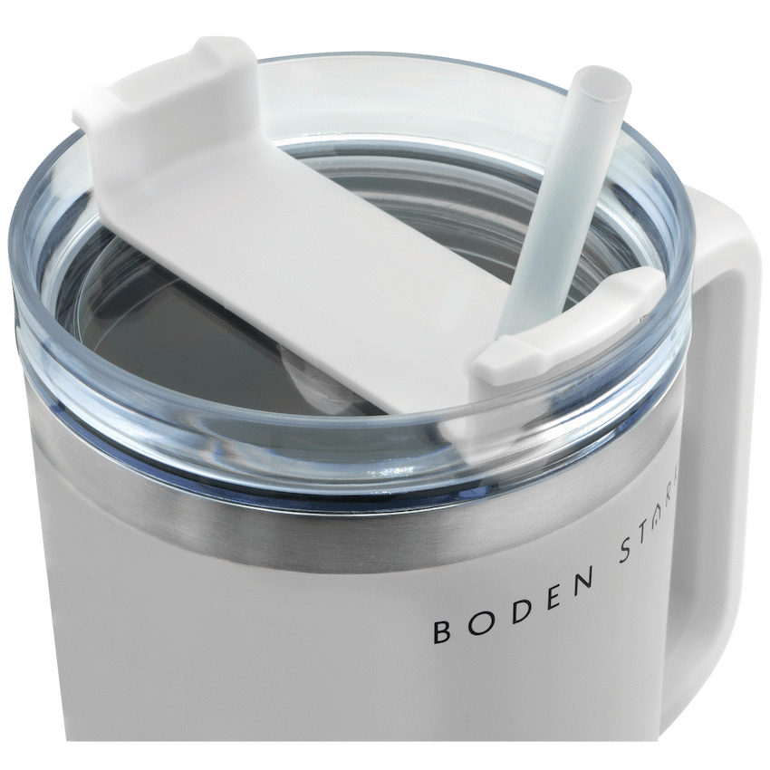 Boden Stark 1200ml Travel Mug - White - Guards On Duty Shop & Security Guards