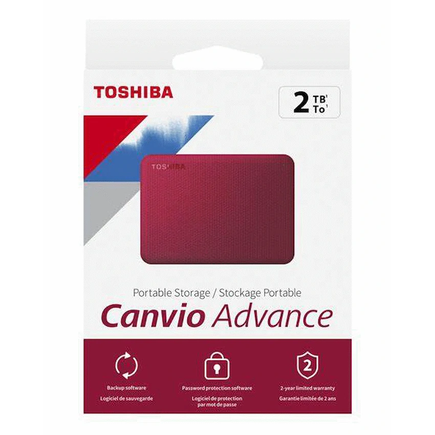 Toshiba Canvio Advance 2tb 2.5" USB 3.2 - Red