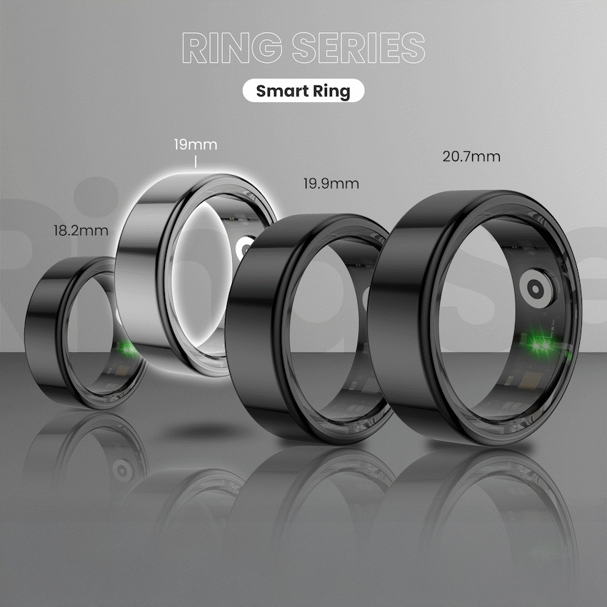 Volkano Ring Series Smart Ring with Charging Case - 19.1mm