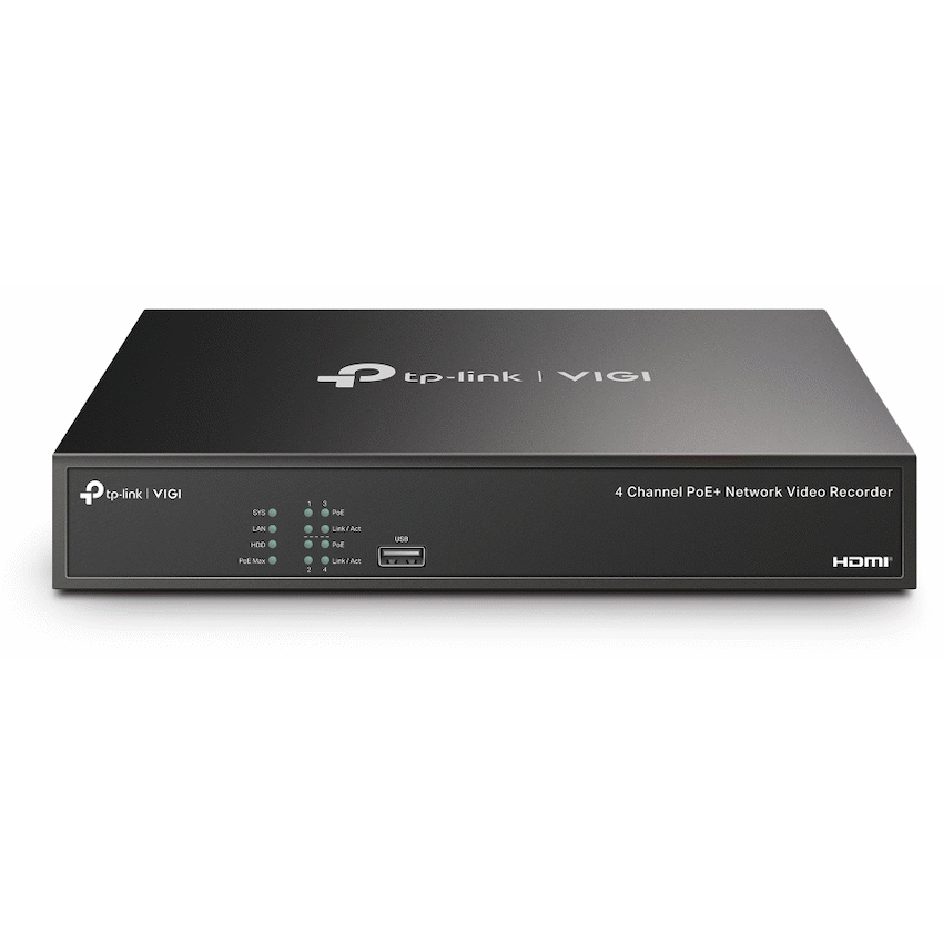VIGI TP-Link Vigi NVR1004H-4P 4-Channel PoE Network Video Recorder