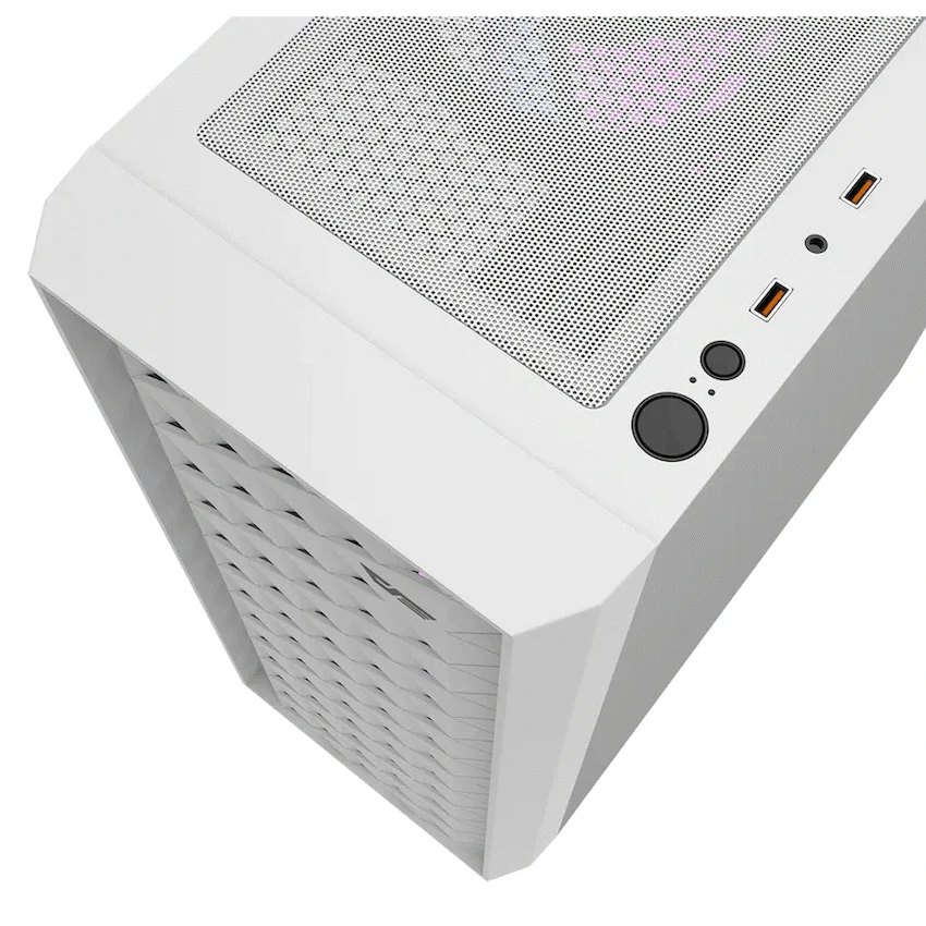 darkFlash Computer Case DK351 - White (with 4 ARGB Fans) - Guards On Duty Shop & Security Guards