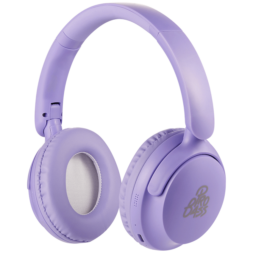 Pro Bass Pixel Bluetooth Wireless Headphones - Purple