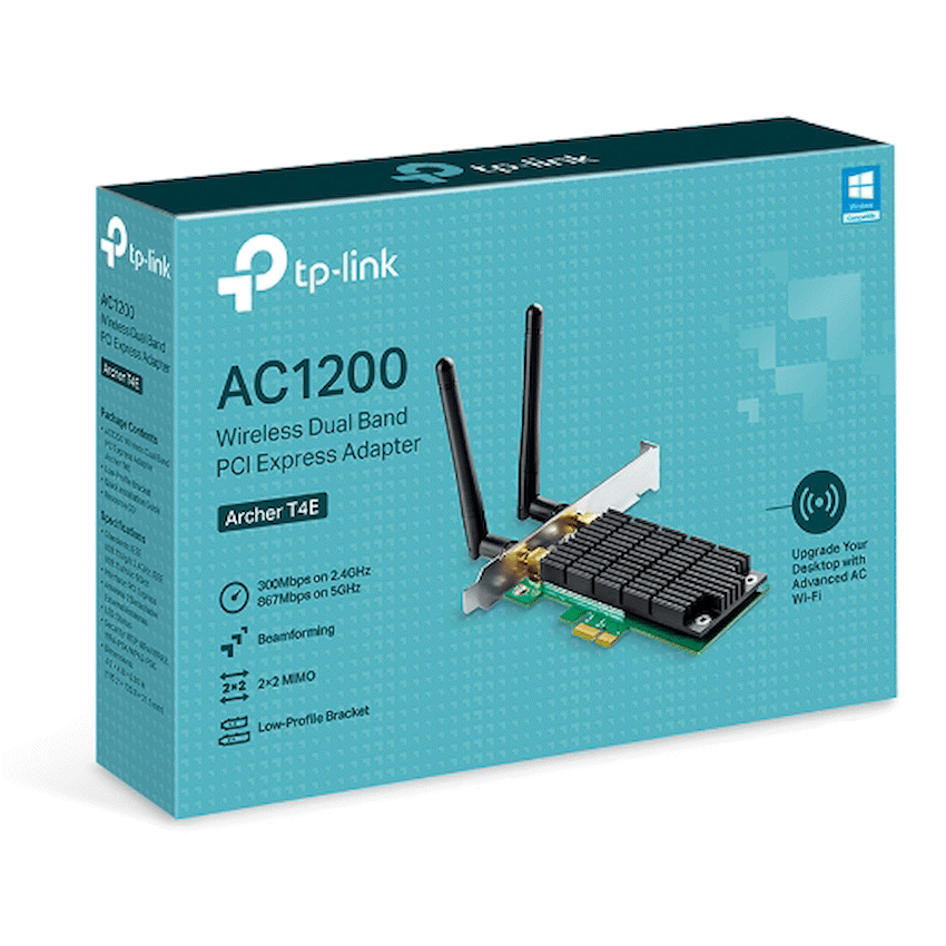 Archer T4E AC1200 Wireless Dual-Band PCI Express Adapter