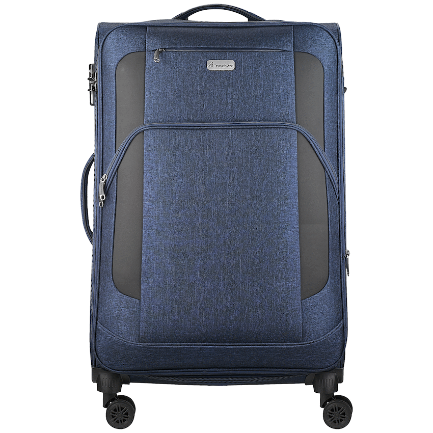 Travelwize Aurora 55cm 4-Wheel Spinner Trolley Case - Navy Melange