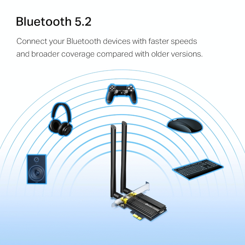 Archer TX50E AX3000 Wi-Fi 6 Bluetooth 5.0 PCIe Adapter
