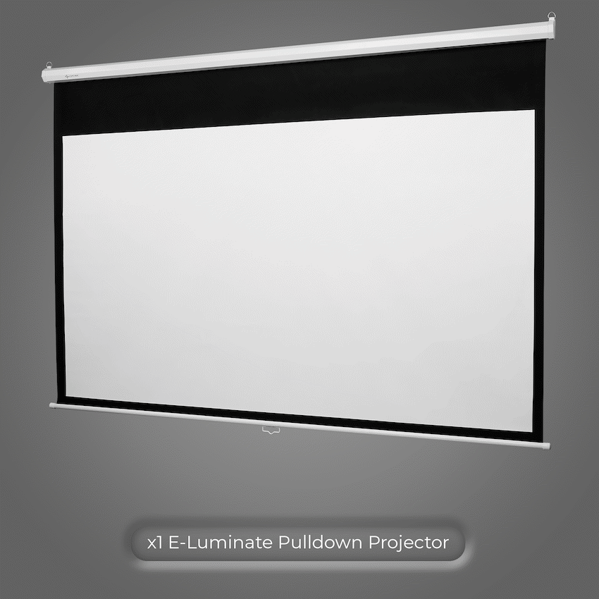 Connex E-Luminate Pull-Down Projector Screen 100in - 16:9 - Guards On Duty Shop & Security Guards