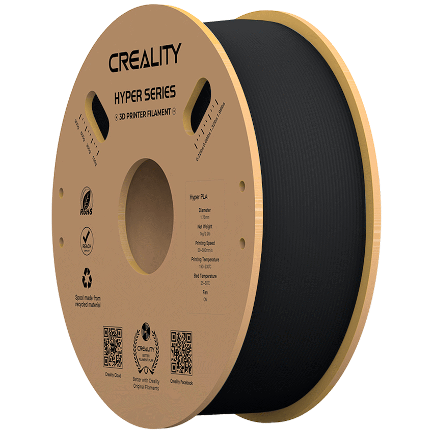 Creality Hyper PLA High-Speed Black Filament 1kg