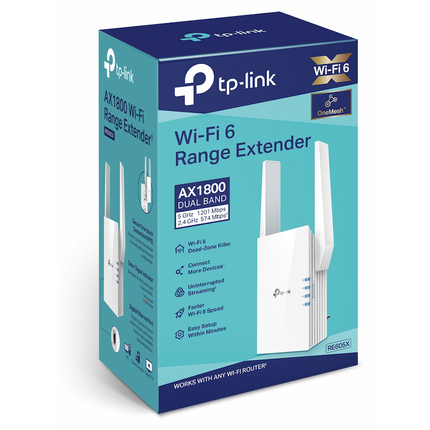 RE605X AX1800 Wi-Fi 6 Range Extender