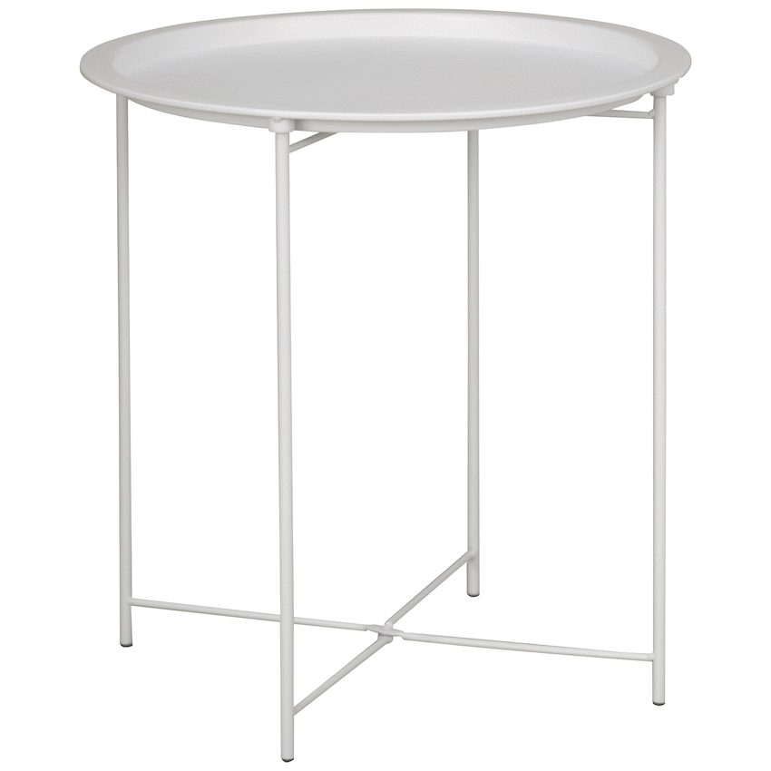 Everfurn Nala Side Table - White - Guards On Duty Shop & Security Guards