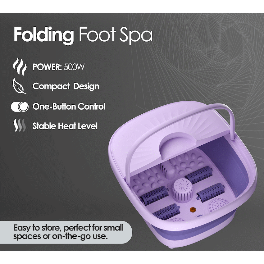 Elektra Folding Foot Spa Purple - Guards On Duty Shop & Security Guards