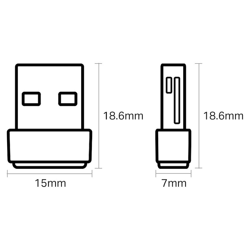Archer T600U-Nano AC600 Nano Wi-Fi USB Adapter