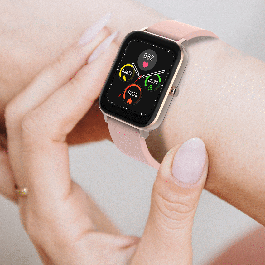 Volkano Azure Series Fashion Smart Watch - Pink/Rose Gold