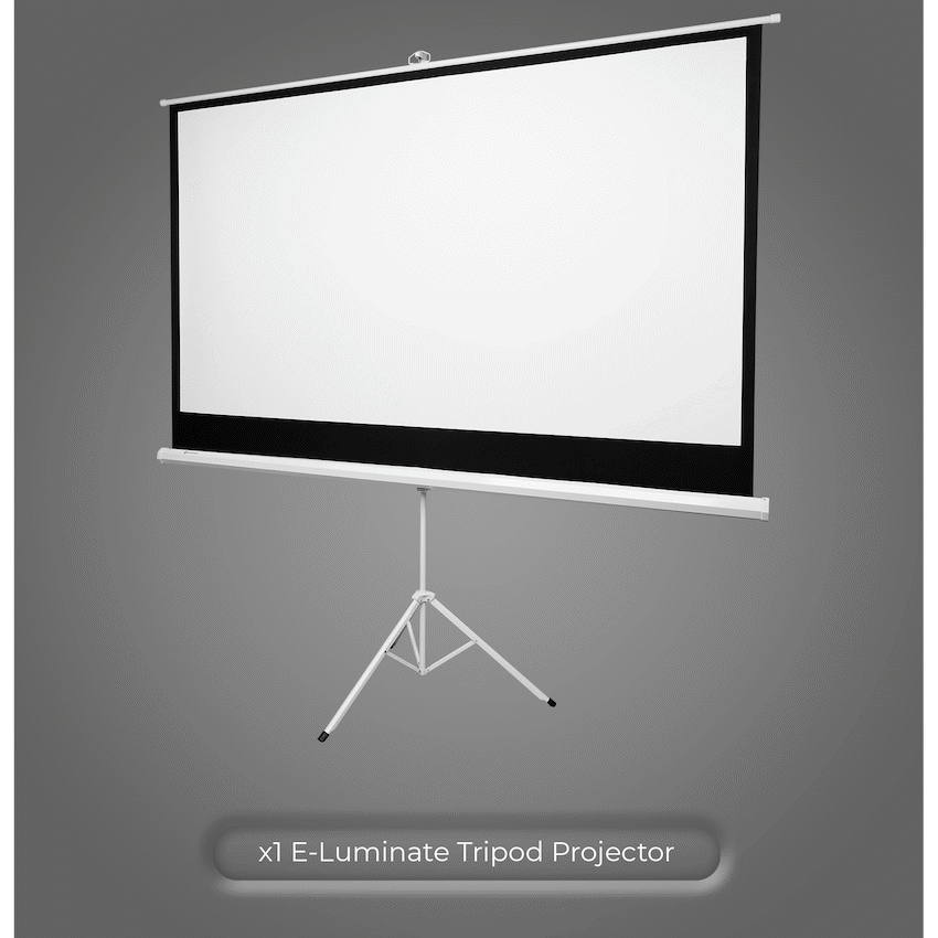 Connex E-Luminate Tripod Projector Screen 100'' - 16:9 - Guards On Duty Shop & Security Guards