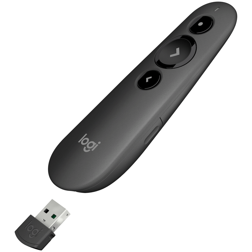 Logitech(R) R500s Laser Wireless Presentation Remote - Graphite
