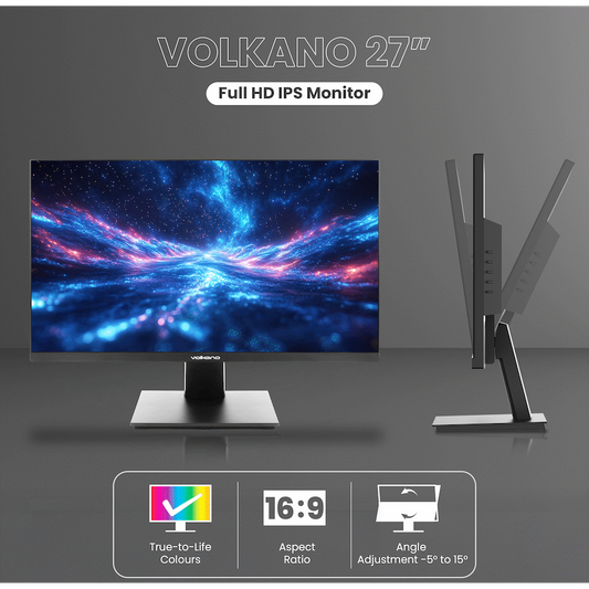 Volkano 27-inch Full HD IPS Monitor with HDMI/VGA, 100 Hz