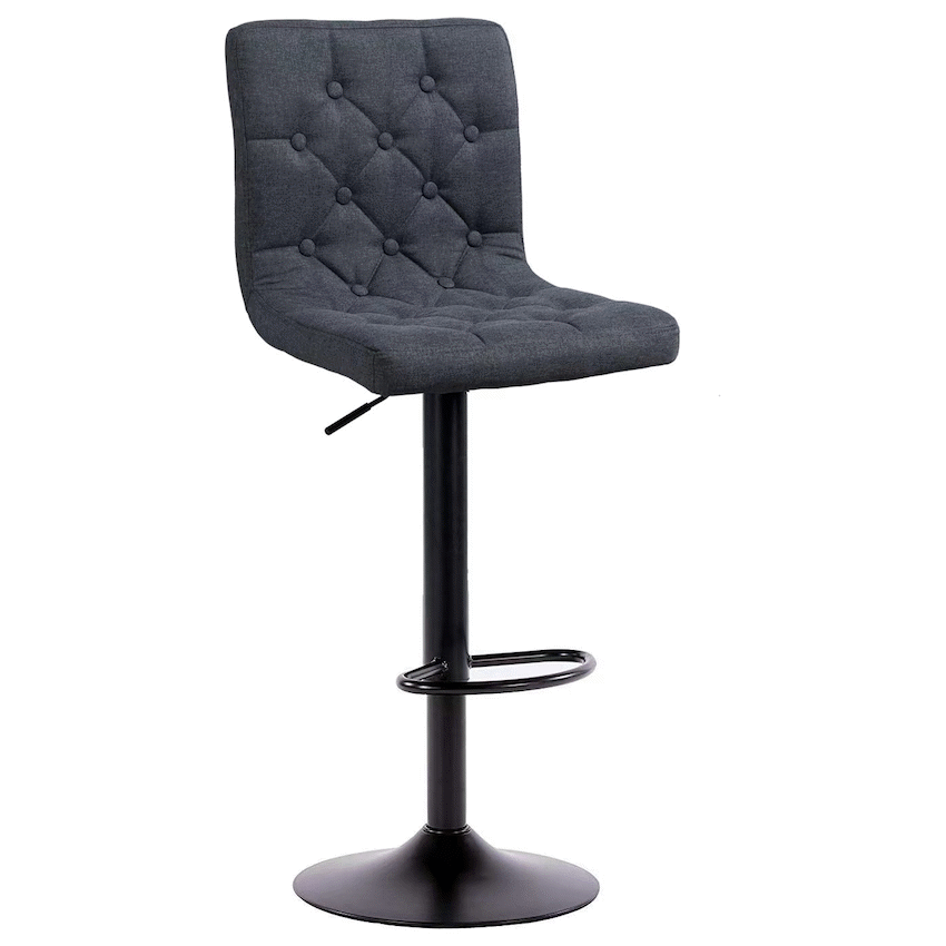 Bayer Large Barstool Grey with black base