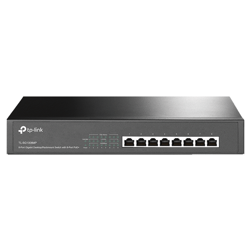 TL-SG1008MP 8-Port Gigabit Desktop/Rackmount Switch with 8-Port PoE+