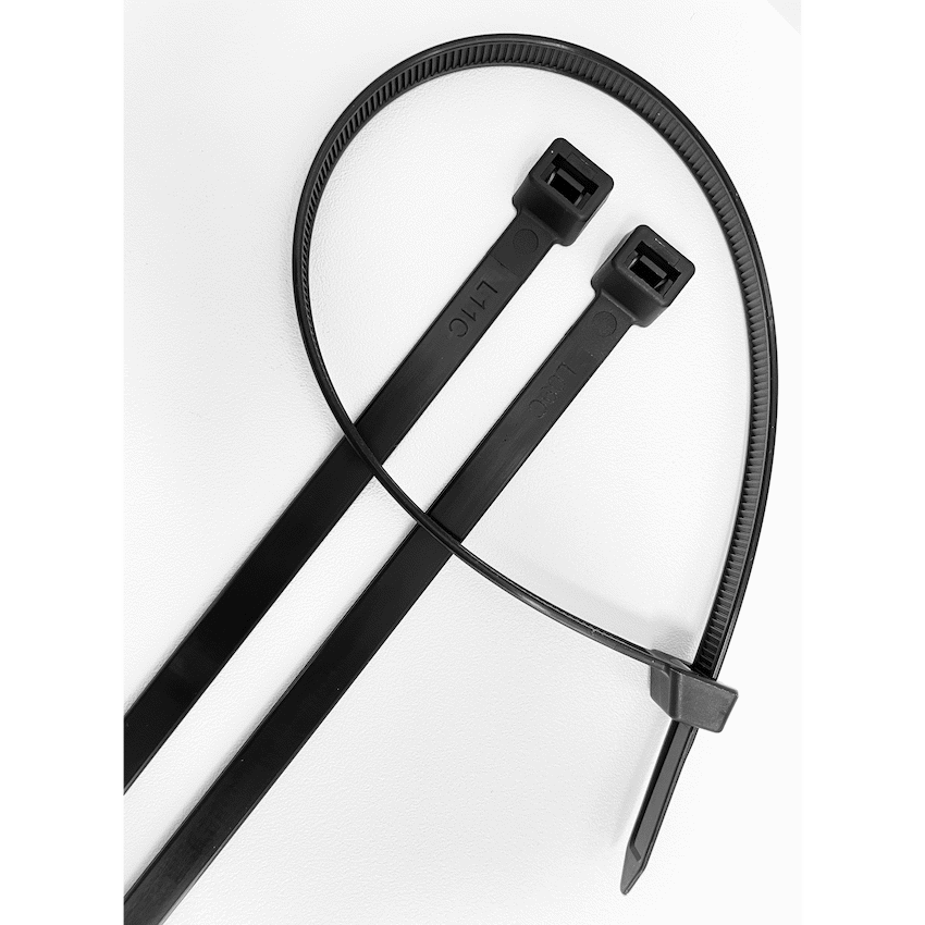 Ellies Cable Tie 7.9mm X 400mm - 50 PACK SIZE - BK