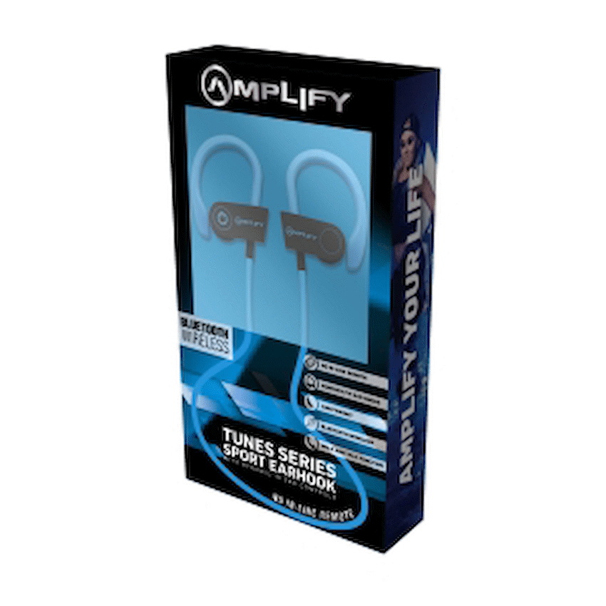 Amplify Tunes series Bluetooth Sport earhook earphones - Blue - Guards On Duty Shop & Security Guards