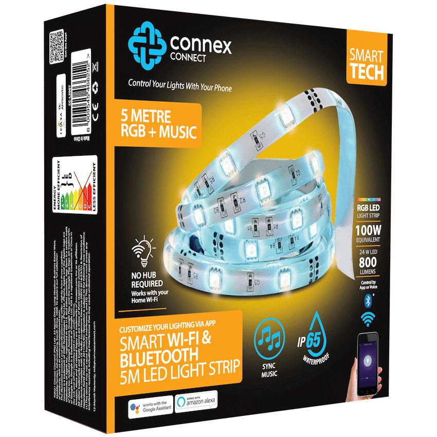 Smart WiFi Strip 5M 24W LED RGB - Guards On Duty Shop & Security Guards